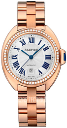 Cartier Cle De Cartier Srebrny/18 karatowe różowe złoto Ø31 mm WJCL0046