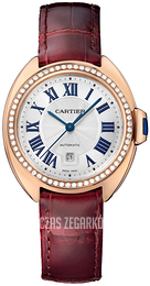Cartier Cle De Cartier Srebrny/Skóra Ø31 mm WJCL0047