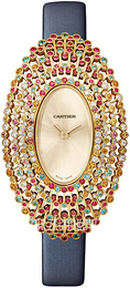 Cartier Baignoire Żółte złoto/Satyna Ø17.6 mm WJLI0007