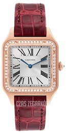 Cartier Santos Dumont Srebrny/Skóra WJSA0016