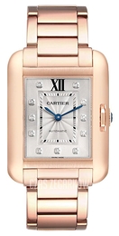Cartier Tank Anglaise Srebrny/18 karatowe różowe złoto WJTA0004