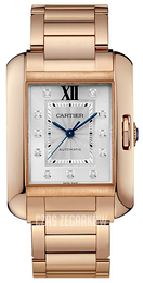 Cartier Tank Anglaise Srebrny/18 karatowe różowe złoto WJTA0005