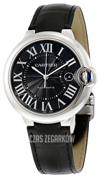 Cartier Ballon Blue Czarny/Skóra Ø42.1 mm WSBB0003