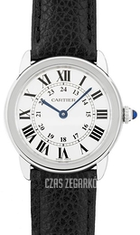 Cartier Ronde Biały/Skóra Ø29 mm WSRN0019