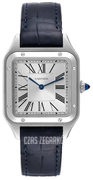 Cartier Santos Dumont Srebrny/Skóra WSSA0022