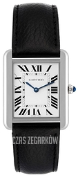 Cartier Tank Solo Srebrny/Skóra WSTA0028