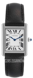 Cartier Tank Solo Srebrny/Skóra WSTA0030