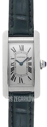 Cartier Tank Americaine Srebrny/Skóra WSTA0043
