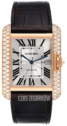 Cartier Tank Anglaise Srebrny/Skóra WT100021