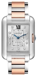 Cartier Tank Anglaise Srebrny/18 karatowe różowe złoto WT100025
