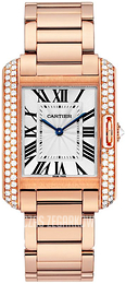 Cartier Tank Anglaise Srebrny/18 karatowe różowe złoto WT100027