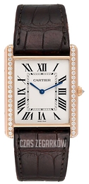 Cartier Tank Louis Srebrny/Skóra WT200005