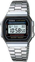 Casio Collection Ekran LCD/Stal 38.6x36.3 mm A168WA-1YES