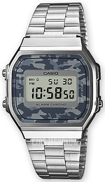 Casio Collection Ekran LCD/Stal 36.3x38.6 mm A168WEC-1EF