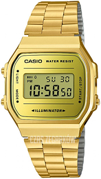 Casio Retro Ekran LCD/Stal w odcieniu złota A168WEGM-9EF
