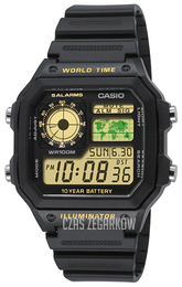 Casio Collection Ekran LCD/Żywica z tworzywa sztucznego 45x42.1 mm AE-1200WH-1BVEF