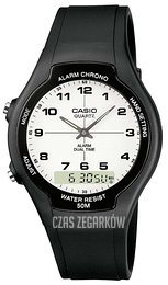 Casio Collection Biały/Żywica z tworzywa sztucznego Ø38.6 mm AW-90H-7BVEF