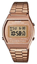 Casio Collection Ekran LCD/Stal w kolorze różowego złota 38.9x35 mm B640WC-5AEF