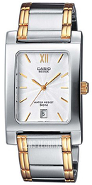Casio Collection Srebrny/Stal w kolorze różowego złota 42x28 mm BEM-100SG-7AVEF