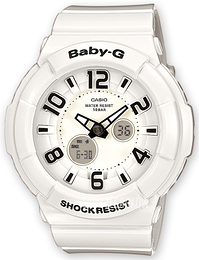 Casio Baby-G Biały/Żywica z tworzywa sztucznego Ø43 mm BGA-132-7BER