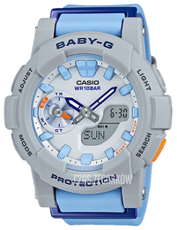 Casio Baby-G Szary/Żywica z tworzywa sztucznego Ø44 mm BGA-185-2AER