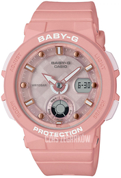 Casio Baby-G Różowy/Żywica z tworzywa sztucznego Ø41 mm BGA-250-4AER
