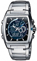 Casio Edifice Czarny/Stal 43.9x38.3 mm EFA-120D-1AVEF