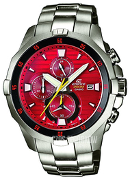 Casio Edifice Czerwony/Stal Ø47 mm EFM-502D-4AVUEF