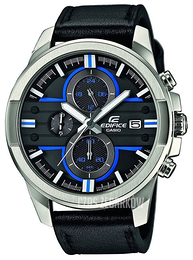 Casio Edifice Czarny/Skóra Ø45 mm EFR-543L-1AVUEF