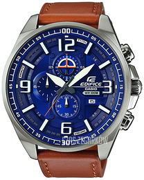 Casio Edifice Niebieski/Skóra Ø57.2 mm EFR-555L-2AVUEF