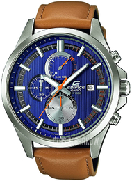 Casio Edifice Niebieski/Skóra Ø47.3 mm EFV-520L-2AVUEF