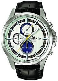 Casio Edifice Biały/Skóra Ø47.2 mm EFV-520L-7AVUEF