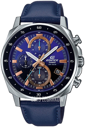 Casio Edifice Niebieski/Skóra Ø41.3 mm EFV-600L-2AVUEF