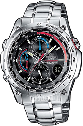 Casio Edifice Czarny/Stal Ø47.5 mm EQW-500DE-1AVER