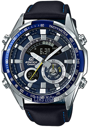 Casio Edifice Niebieski/Skóra Ø48 mm ERA-600L-2AVUEF