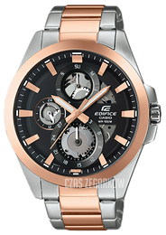 Casio Edifice Czarny/Stal w kolorze różowego złota Ø45 mm ESK-300SG-1AVUEF