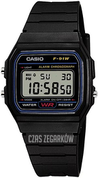 Casio Youth Ekran LCD/Guma Ø33 mm F-91W-1YEG