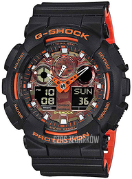 Casio G-Shock Ekran LCD/Żywica z tworzywa sztucznego Ø51.2 mm GA-100BR-1AER