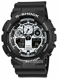 Casio G-Shock Wielokolorowy/Żywica z tworzywa sztucznego Ø51.2 mm GA-100BW-1AER
