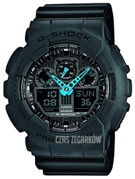 Casio G-Shock Ekran LCD/Żywica z tworzywa sztucznego Ø51.2 mm GA-100C-8AER