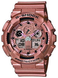 Casio G-Shock Różowe złoto/Żywica z tworzywa sztucznego Ø51 mm GA-100GD-9AER