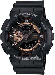 Casio G-Shock Ekran LCD/Żywica z tworzywa sztucznego Ø51.2 mm GA-110RG-1A