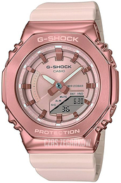 Casio G-Shock Różowe złoto/Guma Ø40 mm GM-S2110PG-4AER