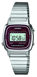 Casio Collection Ekran LCD/Stal 30.3x24.6 mm LA670WEA-4EF