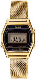 Casio Retro Ekran LCD/Stal w odcieniu złota LA690WEMY-1EF