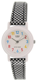 Casio Collection Biały/Skóra Ø25 mm LQ-139LB-1BER