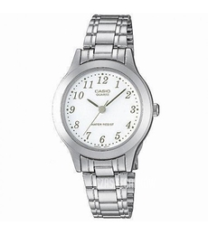 Casio Collection Biały/Stal Ø27 mm LTP-1128PA-7BEF