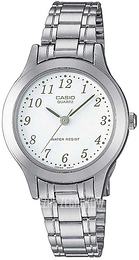 Casio Casio Collection Biały/Stal Ø27 mm LTP-1128PA-7BEG