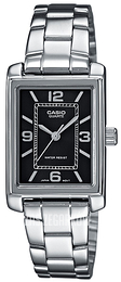 Casio Collection Czarny/Stal 32x21 mm LTP-1234D-1AEF