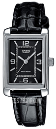 Casio Collection Czarny/Skóra 32x21 mm LTP-1234L-1AEF